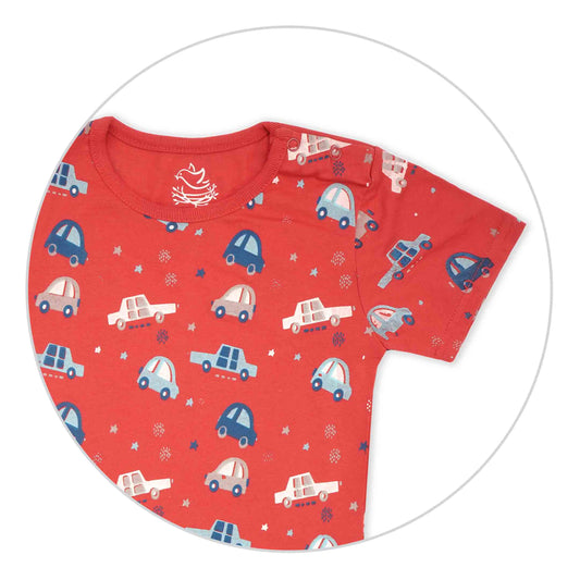 Sporty Red Tee | Tops & T-Shirts | The nest clothing