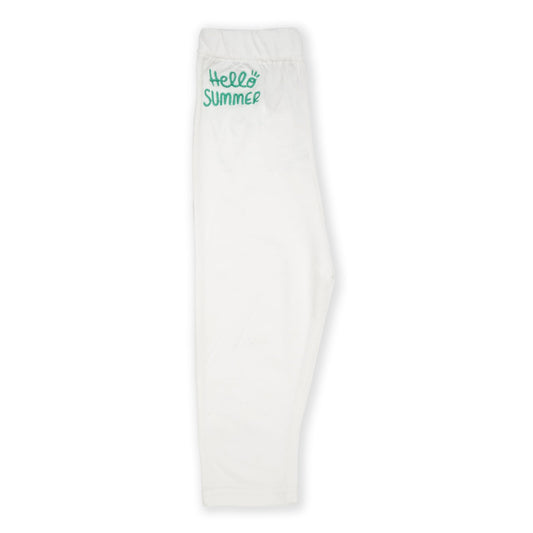 Hello Summer White Trousers | Pyjamas | The nest clothing
