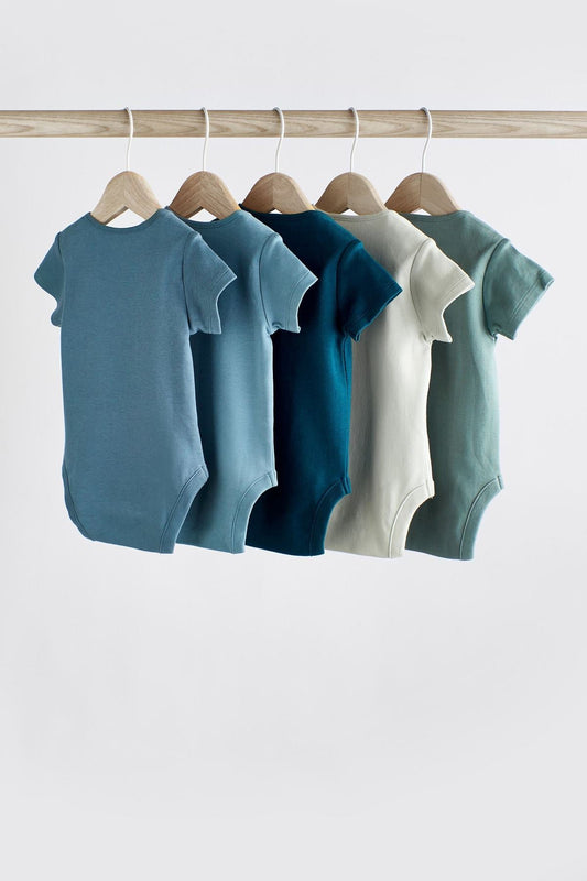 Baby 5 Pack Short Sleeve Bodysuits NEXT UK