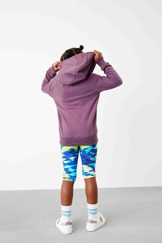 Berry Purple Zip Through Hoodie