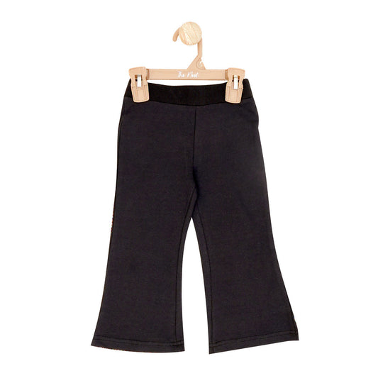 Black French Terry Bell Bottom | Trousers/Pyjamas | The nest clothing