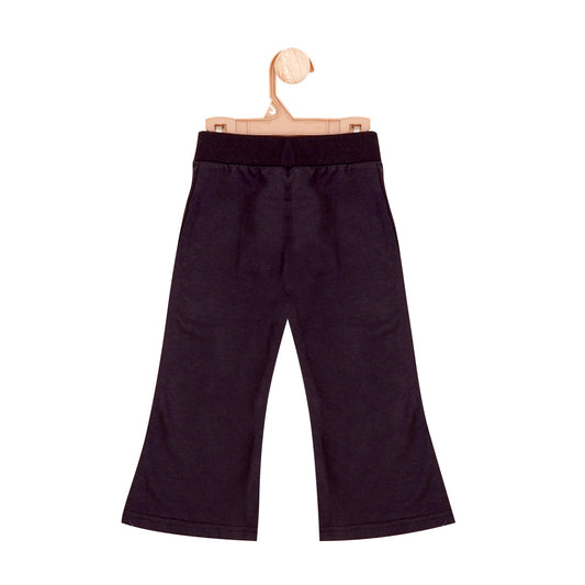 Black French Terry Bell Bottom | Trousers/Pyjamas | The nest clothing