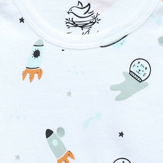 White Cosmic BodySuit | Suits & Sets | The nest clothing