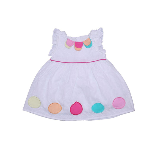 White Cotton Dress IXAMPLE Pakistan