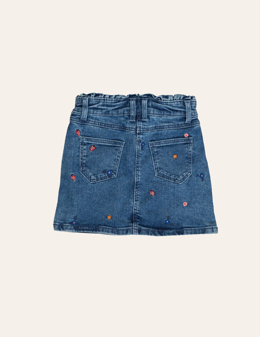 Girls Embroidered Denim Skirt IXAMPLE Pakistan