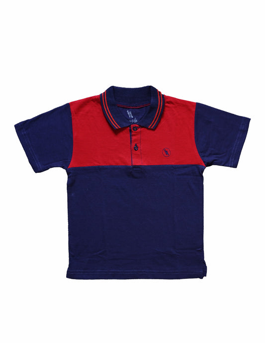 Red-Navy Fashion Polo