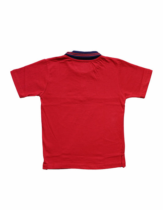Navy-Red Fashion Polo