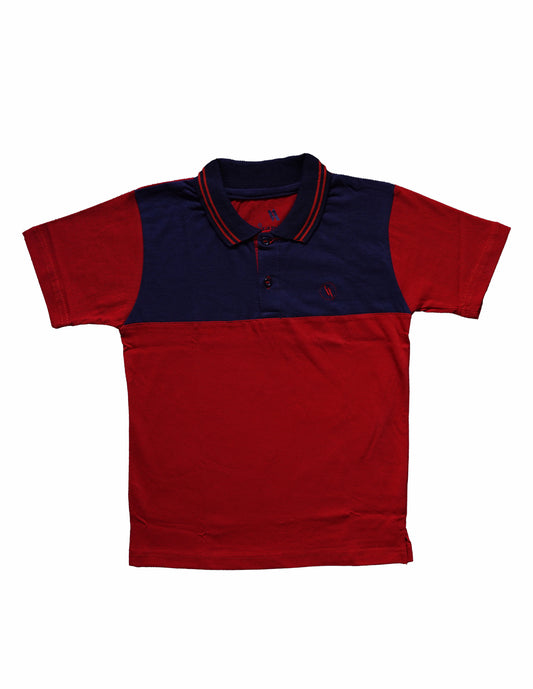 Navy-Red Fashion Polo