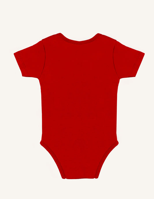 Baby Red Short Sleeve Body Suit
