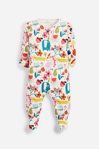 Next Floral Baby Sleepsuits 3 Pack