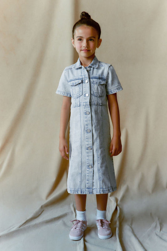Fitted Denim Dress NEXT UK