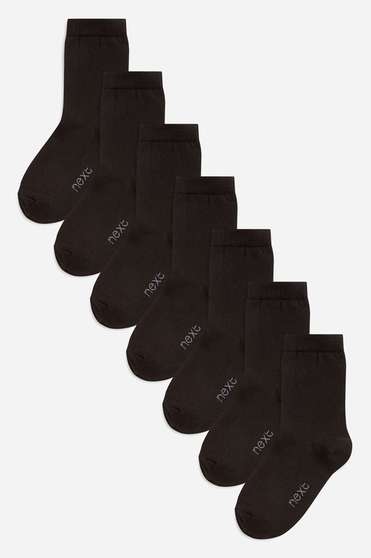 BTS 7PK PLAIN BLACK NEXT UK