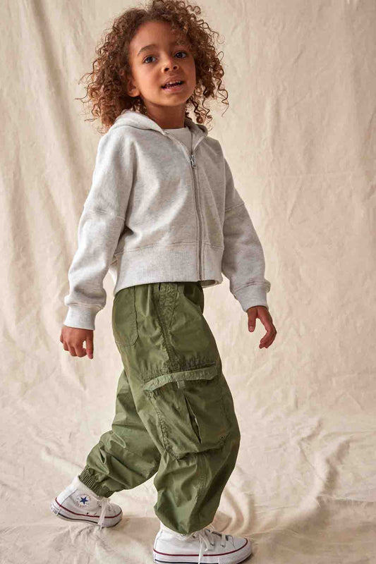 Cotton Parachute Cargo Trousers