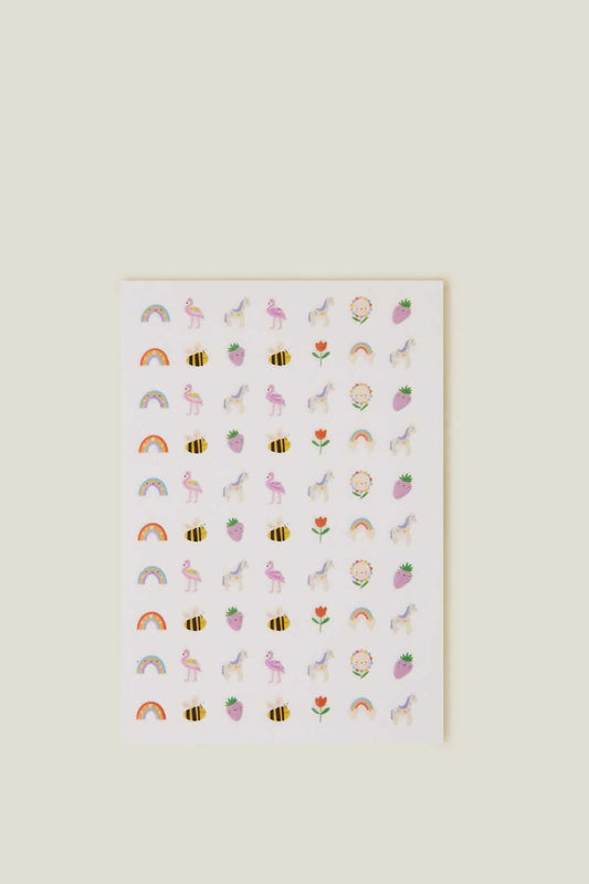 Girls Spring Picnic Nail Stickers