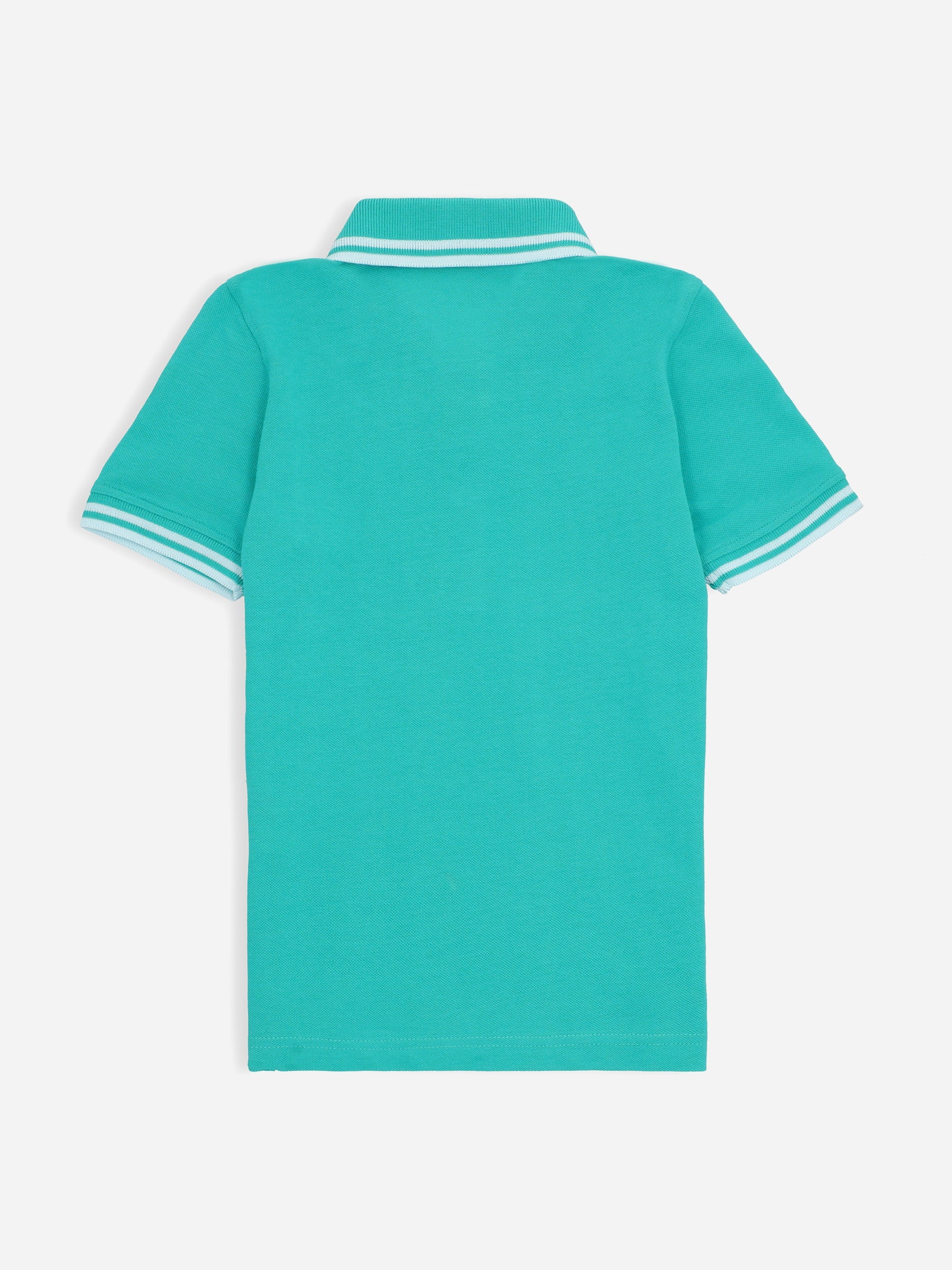 Turquoise Pique Casual Tipped polo Brumano Pakistan