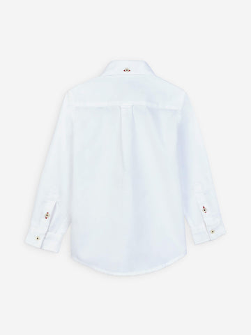 White Oxford Long Sleeve Casual Shirt Brumsno Pakistan