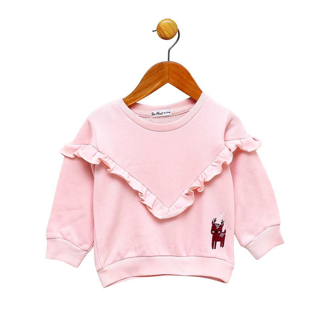 Enchanted Garden Pink Sweatshirt