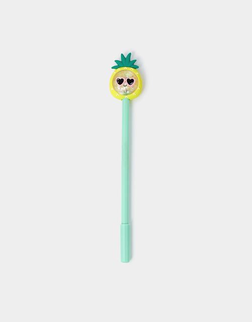 Girls Pineapple Topper Pen Yellow