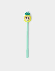 Girls Pineapple Topper Pen Yellow