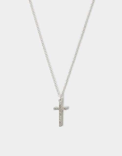 Pavé Cross Pendant Necklace