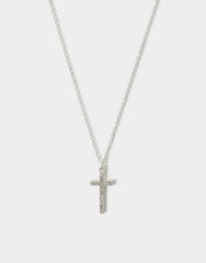Pavé Cross Pendant Necklace