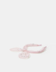 Girls Flower Mesh Bow Headband