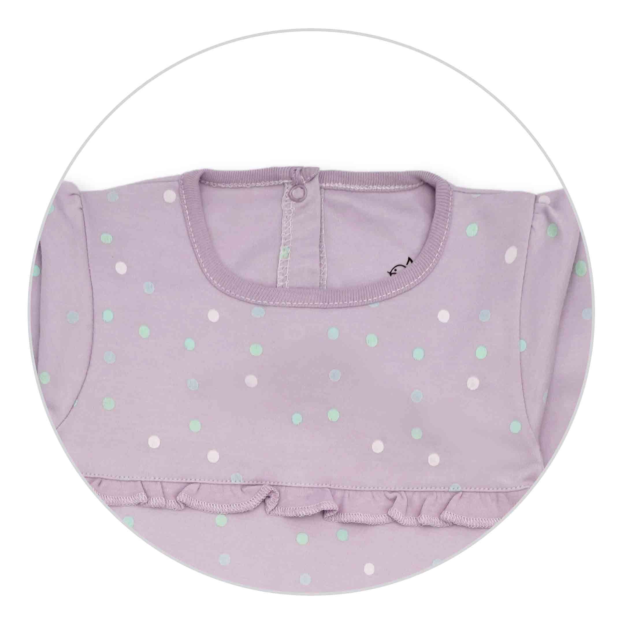 My Lil Dot Frill Sleeping Suit | Suits & Sets | The nest clothing