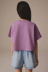 Purple Boxy T-Shirt