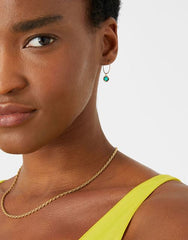Filigree and Stone Hoops Set of Three