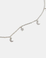 Star and Moon Station Necklace