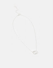 Linked Circle Pendant Necklace