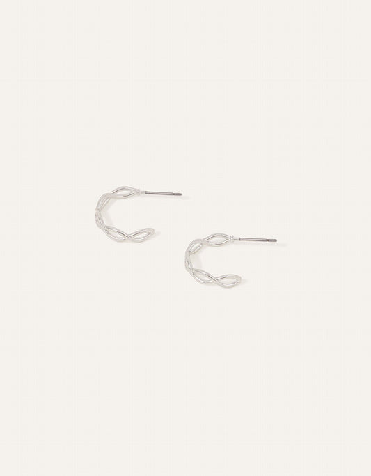 Crossover Hoop Earrings