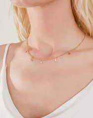 Stars and Moon Station Necklace