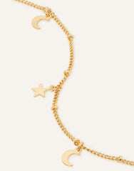 Stars and Moon Station Necklace