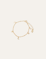 Stars and Moon Bracelet Silver