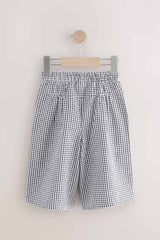 Black/White Wide Leg Trousers