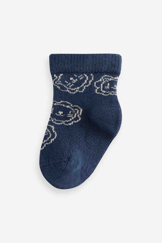 Navy Baby Socks 5 Pack