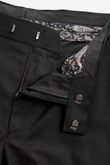 Tuxedo Trousers With Contrast Tape Detail-Slim Fit