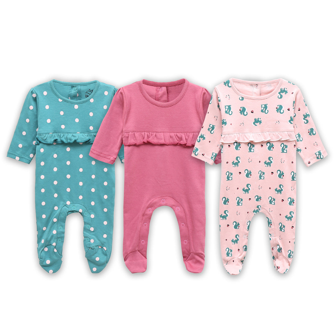 Autumn Forest sleeping suit pack of 3 | Suits & Sets | The nest clothing