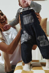 Mono Koala Baby Denim Dungarees and Bodysuit Set