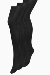 Black 80 Denier Opaque Tights Three Pack