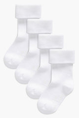 4 Pack Baby Roll Top Socks NEXT UK