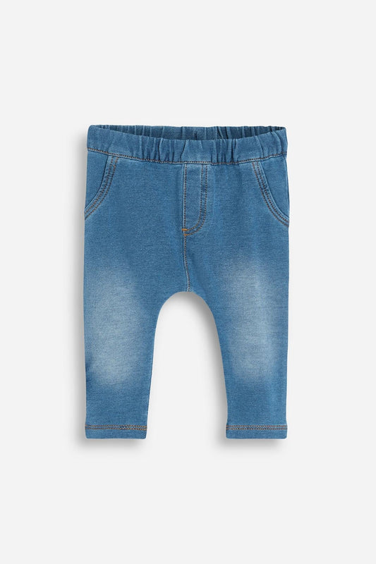 Blue Denim Washed Leggings