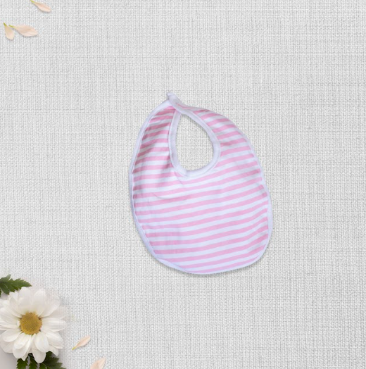 Pink Stripes Bib | Bibs & Towels | The nest clothing