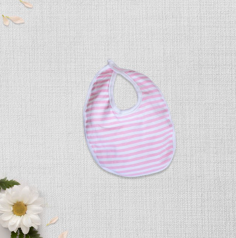 Pink Stripes Bib | Bibs & Towels | The nest clothing