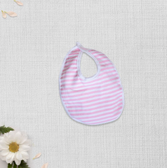 Pink Stripes Bib | Bibs & Towels | The nest clothing