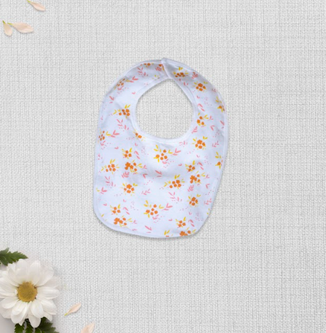 Pink Garden Bib | Bibs & Towels | The nest clothing