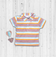 Purple Striped Collared Shirt | Tops & T-Shirts | The nest clothing