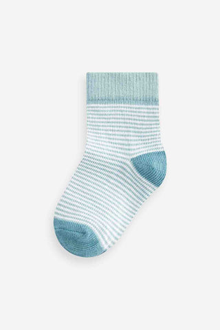 Blue/Green Baby Socks 5 Pack