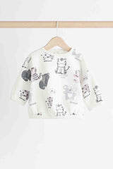 Black & White Animal Baby Top and Leggings Set